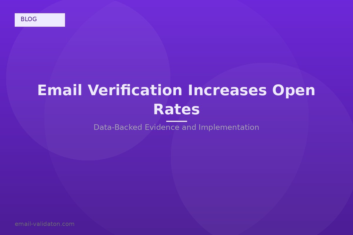 Come la verifica delle email aumenta i tassi di apertura (con dati alla mano)
